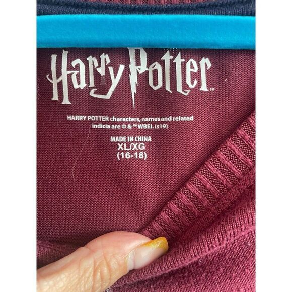 Harry Potter Sleepwear Hogwarts Is My HomeXL Pajama Top Night Shirt - Picture 3 of 7